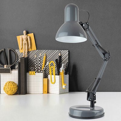Homelife Swing Poise Desk Lamp - Grey - TABLE/BEDSIDE LAMPS - Beattys of Loughrea