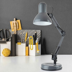 Homelife Swing Poise Desk Lamp - Grey - TABLE/BEDSIDE LAMPS - Beattys of Loughrea