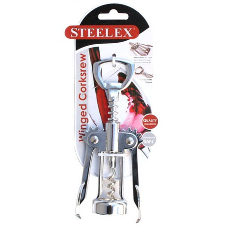 Steelex Winged Corkscrew - KITCHEN HAND TOOLS - Beattys of Loughrea