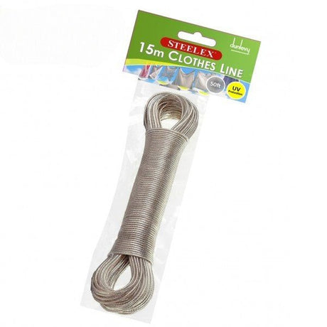 Steelex 15m Steel Core Clothes Line - ROPE & WASHING LINES - Beattys of Loughrea