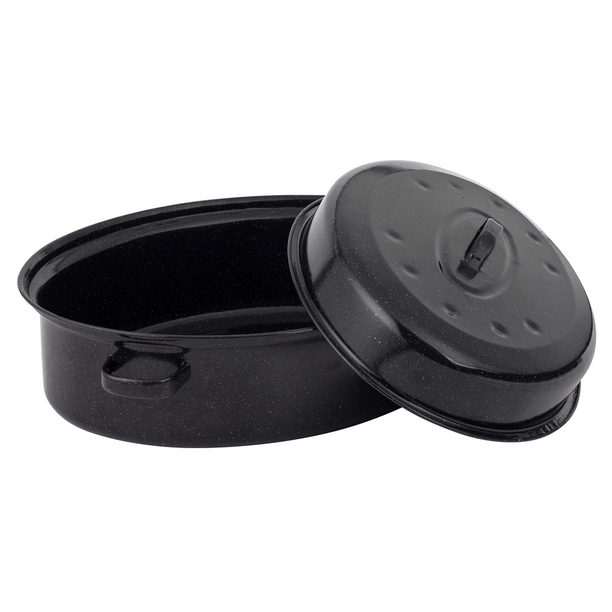 Russell Hobbs Self - Basting Vitreous Enamel Roaster and Lid 38cm - GENERAL COOKWARE - Beattys of Loughrea