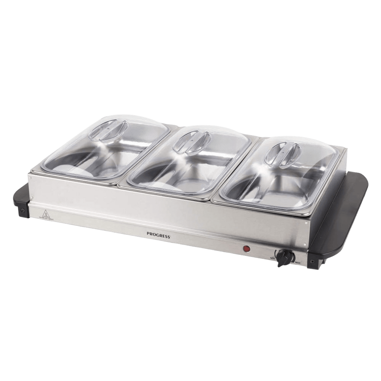 Progress Large Portable Three Food Warmer Buffet Server, 3 x 2.5L - PLATE/FOOD WARMER - Beattys of Loughrea