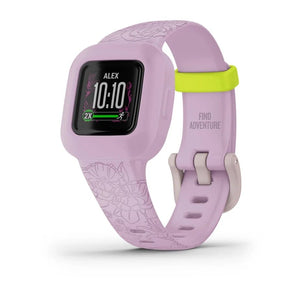 Garmin Vivofit Junior 3 - Lilac Floral Fitness Tracker for Kids - SMARTWATCH, FITBIT - Beattys of Loughrea