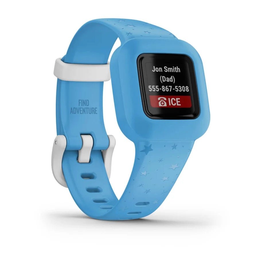 Garmin Vivofit Junior 3 - Blue Stars Fitness Tracker for Kids - SMARTWATCH, FITBIT - Beattys of Loughrea