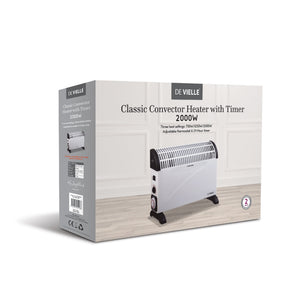 De Vielle Classic Convector Heater with Timer 2000W