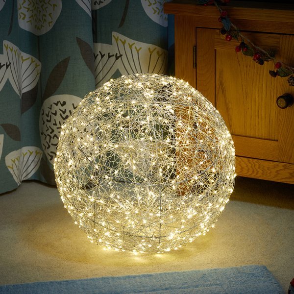 250 LED MegaSphere 30cm Low Voltage - XMAS ROOM DECORATION LARGE AND LIGHT UP - Beattys of Loughrea