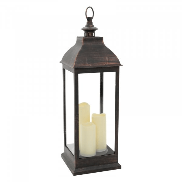 Giant Copper Battery Lantern 71cm - XMAS LANTERNS/ BOTTLES - Beattys of Loughrea