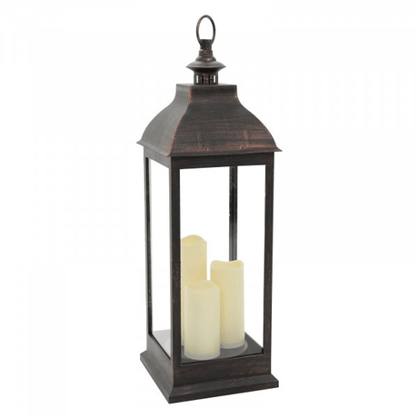 Giant Copper Battery Lantern 71cm - XMAS LANTERNS/ BOTTLES - Beattys of Loughrea