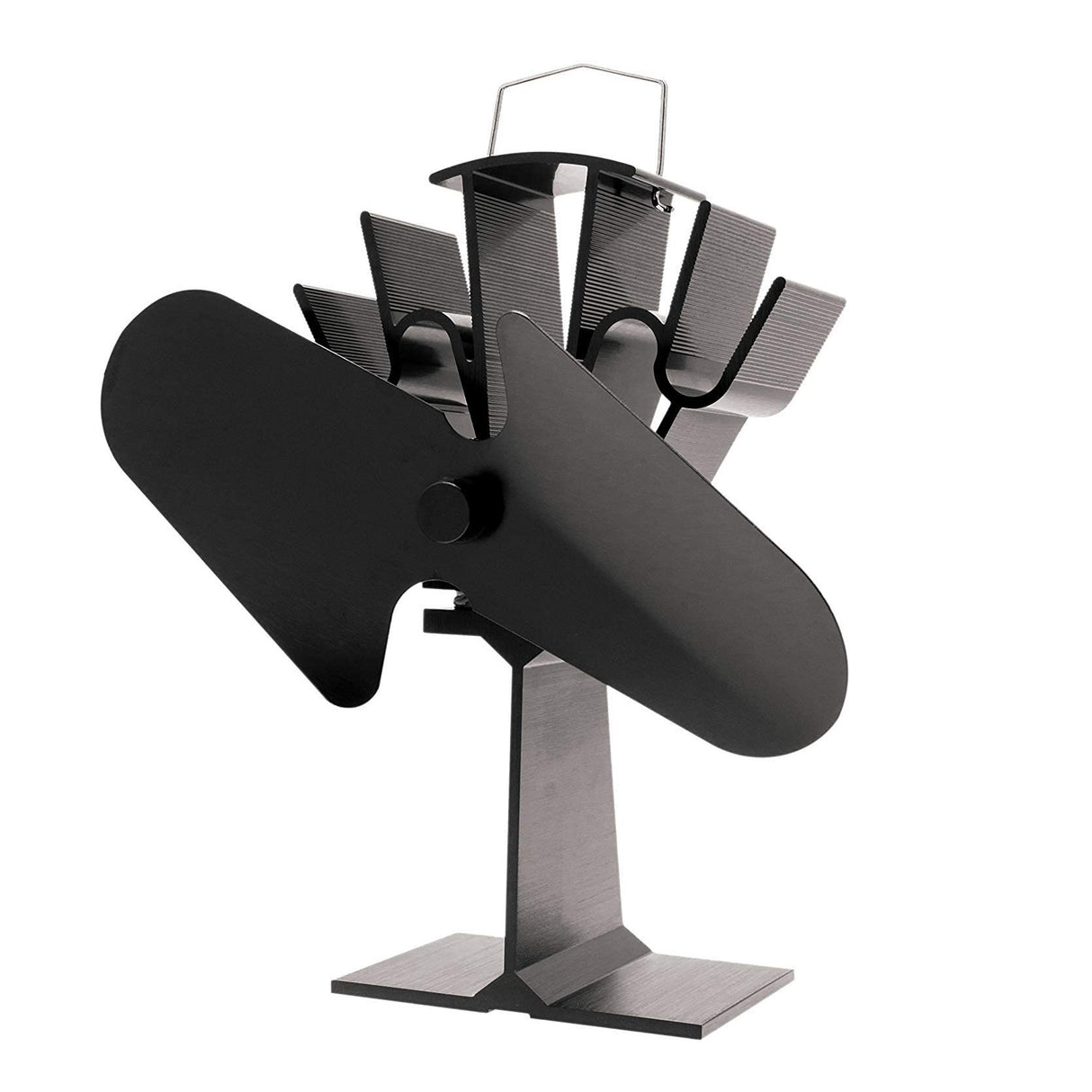 Inglenook 2 Blade All Black Metal Stove Fan