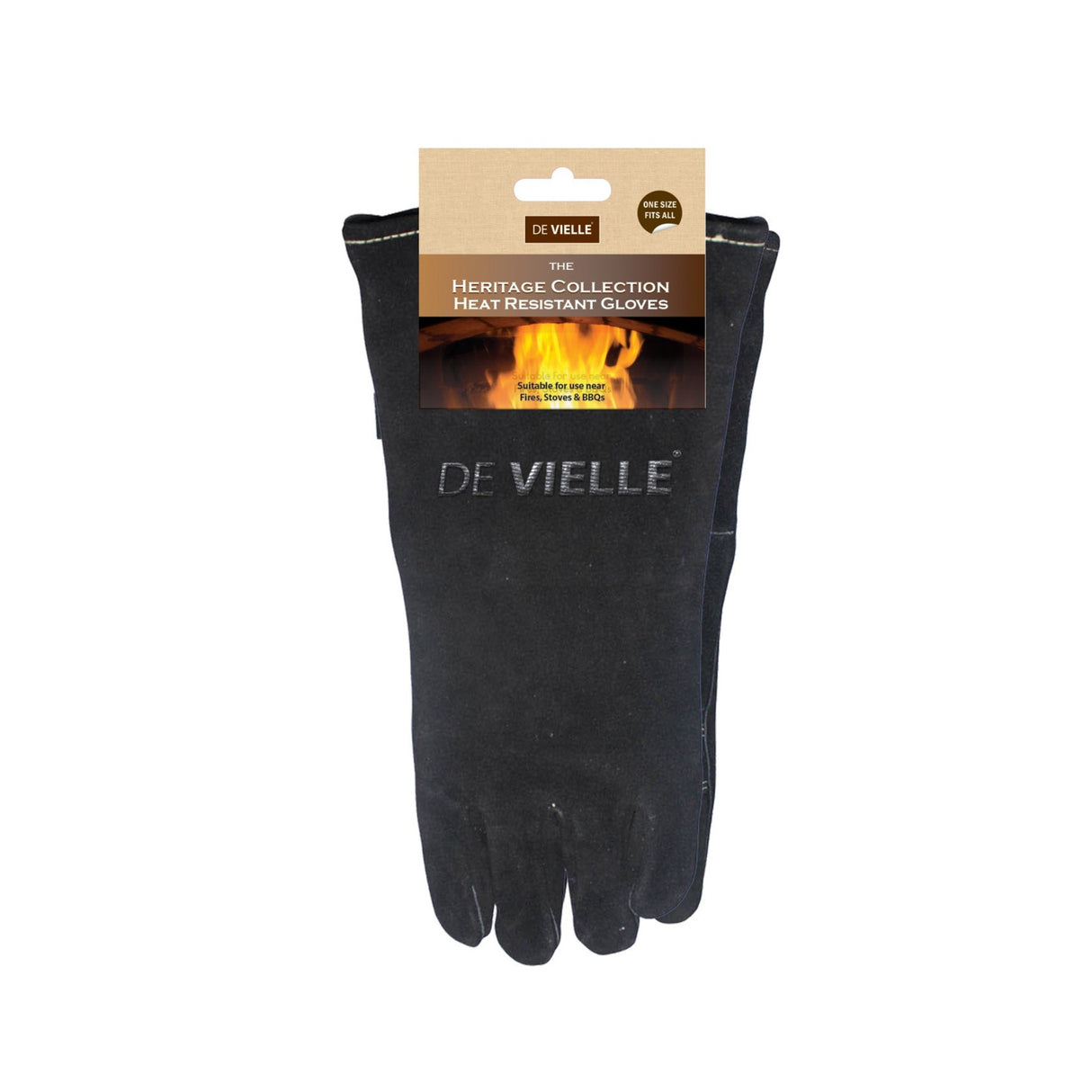 De Vielle Leather Stove Gloves