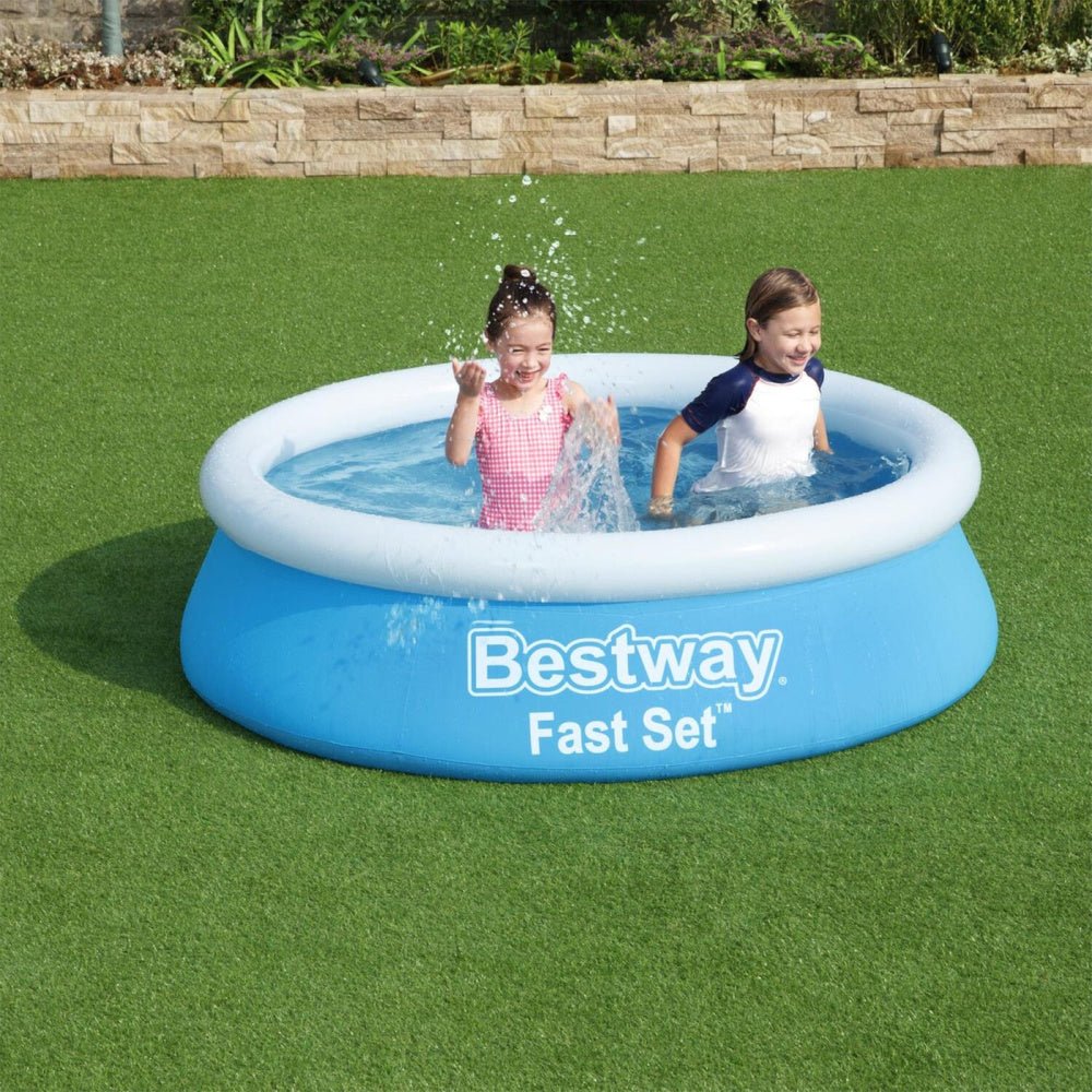 Bestway 6ft Inflatable Fast Set Pool 183 x 51cm - SWINGS/SLIDE OUTDOOR GAMES - Beattys of Loughrea
