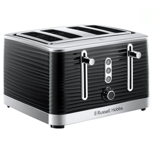 Russell Hobbs Inspire 4 Slice Toaster - Black | 24381 - TOASTERS - Beattys of Loughrea