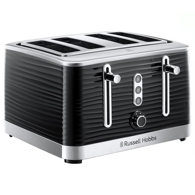 Russell Hobbs Inspire 4 Slice Toaster - Black | 24381 - TOASTERS - Beattys of Loughrea