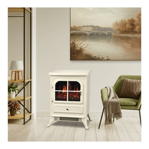 De Vielle Classic Electric Stove 1800W (LED Bulb) - Cream