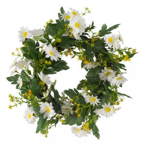 Daisy Whirl Wreath 40cm - Door Wreath