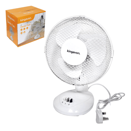 Kingavon 9" Desk Fan BB - FA100 - FANS - Beattys of Loughrea