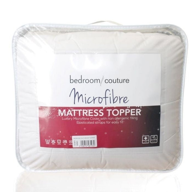 Bedroom Couture Microfibre Mattress Topper - Double - SHEETS/VALANCE/MATTRESS COVER - Beattys of Loughrea