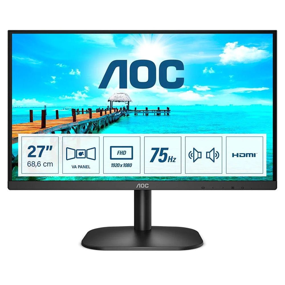 AOC 27" FHD Flat Monitor | 27B2AM - PC/ GAMING MONITOR - Beattys of Loughrea