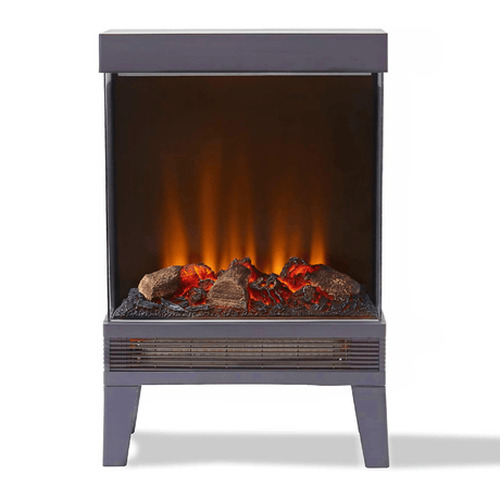 Warmlite Moray Log Fire Stove 2Kw Grey - ELEC FIRES - Beattys of Loughrea
