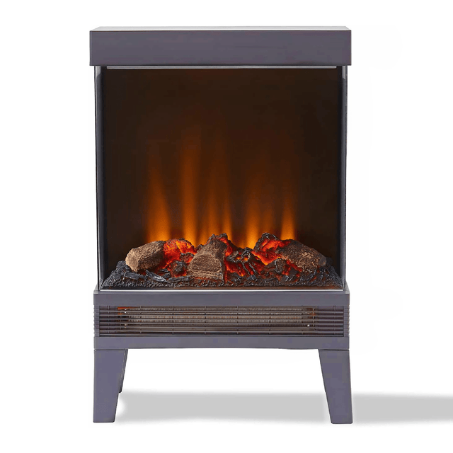 Warmlite Moray Log Fire Stove 2Kw Grey - ELEC FIRES - Beattys of Loughrea