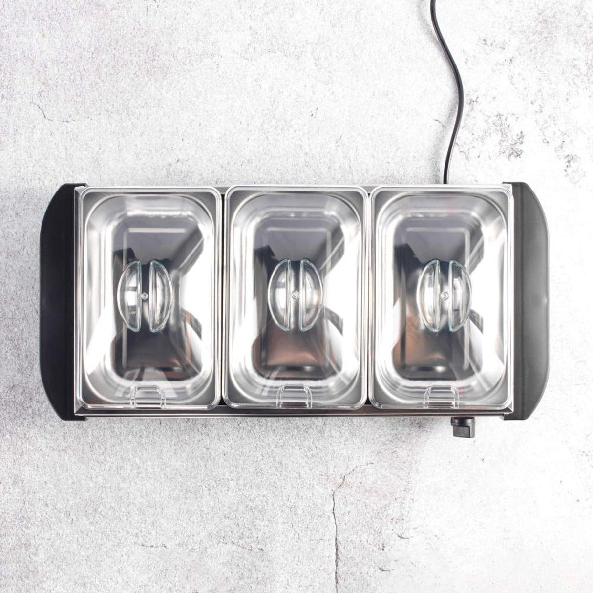 Progress 3 Pan Food Warmer Buffet Server, 3 x 1.5L - PLATE/FOOD WARMER - Beattys of Loughrea