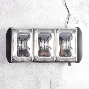 Progress 3 Pan Food Warmer Buffet Server, 3 x 1.5L - PLATE/FOOD WARMER - Beattys of Loughrea