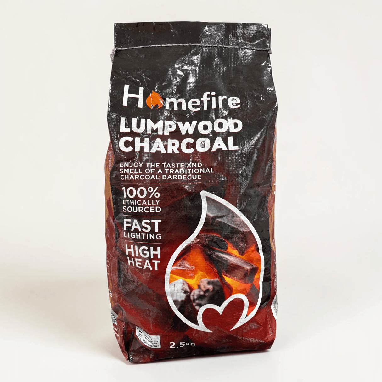 Homefire Lumpwood Charcoal 2.5kg - BBQ FUEL BBQ TOOLS, ACCESSORIES , TENT PEGS - Beattys of Loughrea