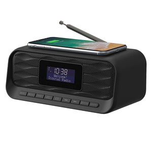 Groove Zeus DAB & FM Clock Radio with Wireless Charging & Bluetooth