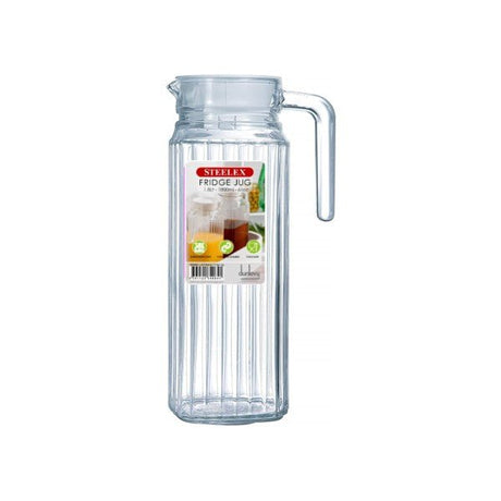 Steelex Glass 1.1Lt Fridge Jug - GLASS GIFTWARE - DEC STONES - Beattys of Loughrea