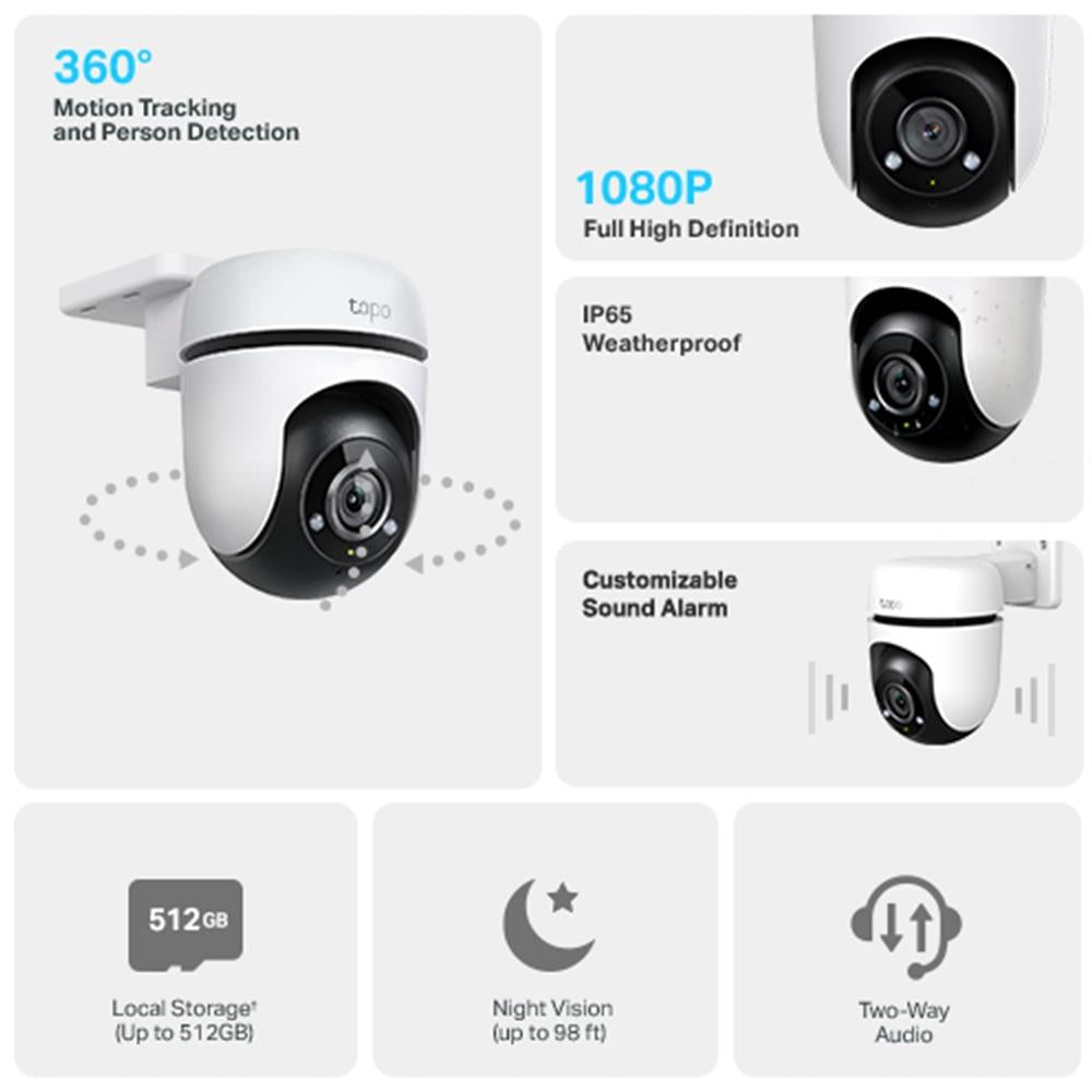 TP-Link Tapo C500 Outdoor Pan/Tilt Security Wifi Camera - SECURITY CAMERA/ PRODUCTS - Beattys of Loughrea