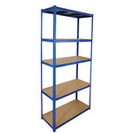 Blackspur 2.2M 5 Tier Shelving Unit - WOODEN / PLASTIC SHELVES - Beattys of Loughrea