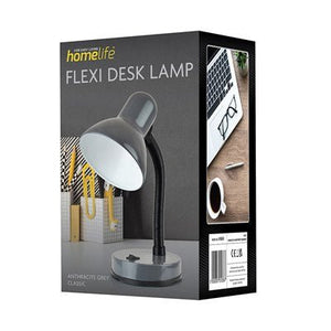 Homelife Classic Flexi Desk Lamp - Anthracite Grey - DESK/READING LAMPS - Beattys of Loughrea