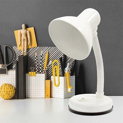 Homelife Classic Flexi Desk Lamp - Diamond White - DESK/READING LAMPS - Beattys of Loughrea