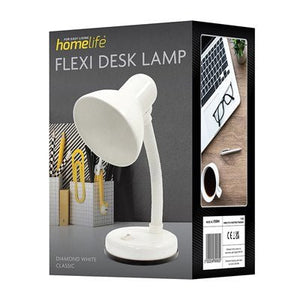 Homelife Classic Flexi Desk Lamp - Diamond White - DESK/READING LAMPS - Beattys of Loughrea