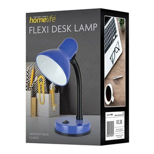 Homelife Classic Flexi Desk Lamp - Midnight Blue - DESK/READING LAMPS - Beattys of Loughrea