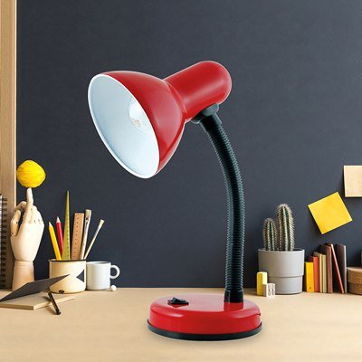 Homelife Classic Flexi Desk Lamp - Carnival Red - DESK/READING LAMPS - Beattys of Loughrea