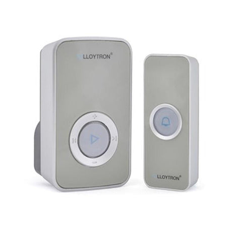 Lloytron 32 Melody Plugin Door Bell Chime Kit Grey - INTERCOM/DOOR BELL - Beattys of Loughrea