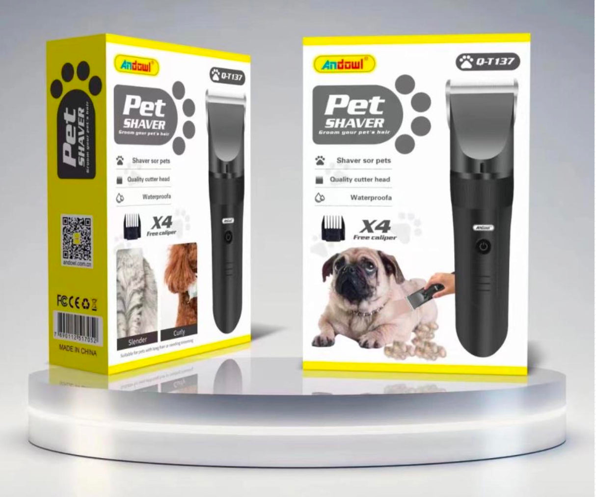 Andowl Pet Grooming Clipper Kit