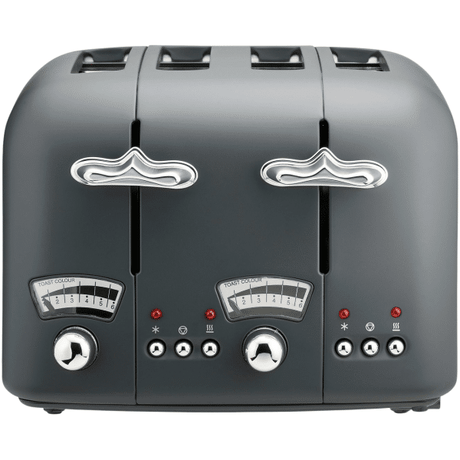 De’Longhi Argento Silva 4 Slice Toaster | Grey - TOASTERS - Beattys of Loughrea