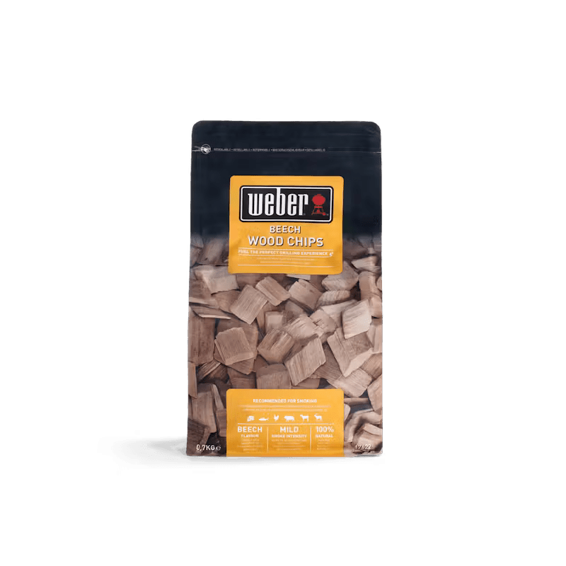 Weber Beech Wood Chips 17622 - 0.7kg - BBQ FUEL BBQ TOOLS, ACCESSORIES , TENT PEGS - Beattys of Loughrea