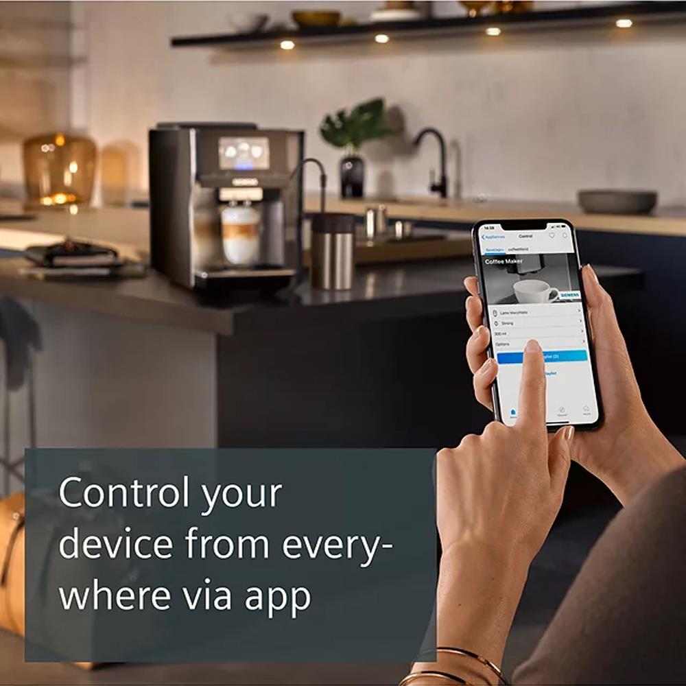 Siemens EQ700 Smart Bean To Cup Coffee Machine Graphite Grey - COFFEE MAKERS / ACCESSORIES - Beattys of Loughrea