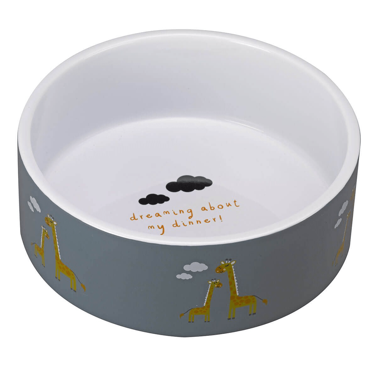 Head in the Clouds 20cm Ceramic Bowl - PET FEEDING BOWL, LITTER TRAY - Beattys of Loughrea
