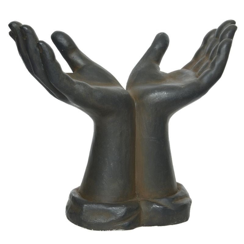 World in His Hands Sculpture - 36cm - GARDEN ORNAMENTS INCL SOLAR - Beattys of Loughrea