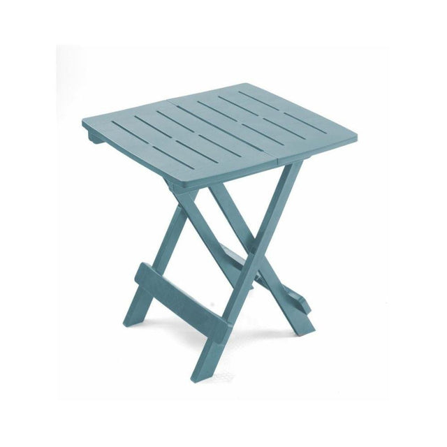 Adige Blue Folding Table 50 x 44 x 44cm - SINGLE GARDEN TABLE - Beattys of Loughrea