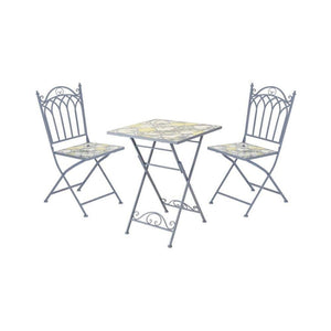 Sicily Blue Mosaic Bistro Set - BISTRO SET 2 PERSON - Beattys of Loughrea