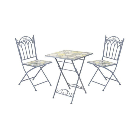 Sicily Blue Mosaic Bistro Set - BISTRO SET 2 PERSON - Beattys of Loughrea