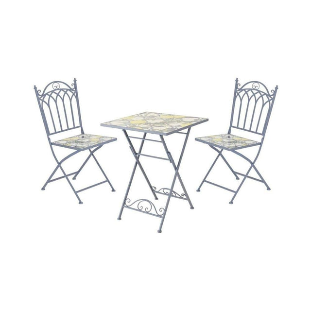 Sicily Blue Mosaic Bistro Set - BISTRO SET 2 PERSON - Beattys of Loughrea