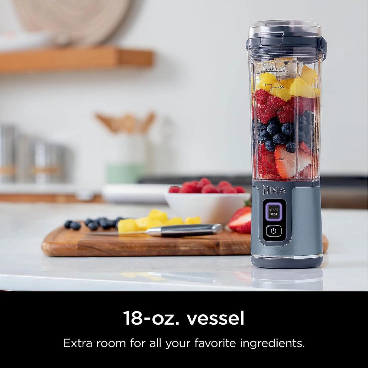 Ninja Blast Cordless Portable Blender Denim Blue | BC151UKNV