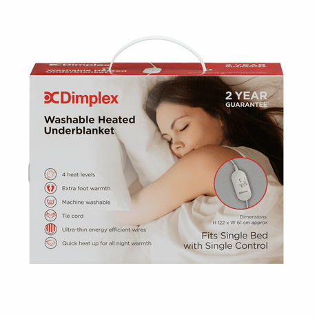 Dimplex Single Washable Heated Underblanket | DUB1001 - Beattys of Loughrea | www.beattys.ie