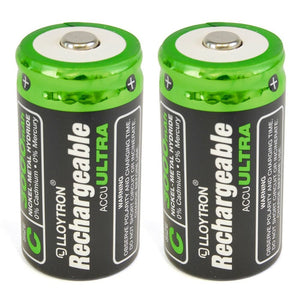 Lloytron 2pk NIMH AccuUltra Rechargeable Battery - C 3000mAh - BATTERY CHARGERS - Beattys of Loughrea